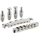 1set ABR-1 Style Tune-o-matic Bridge & Tailpiece Chrome for Gibson Les Paul Gear Replacement