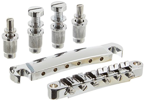 1set abr-1 style tune-o-matic bridge & tailpiece chrome for g…