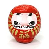 七転八起、祈願達成の縁起物福だるま3号（張子）