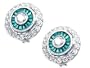 DIAMOND EMERALD ART DECOEARRINGS