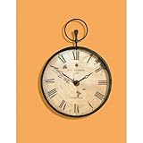 Antique Bronze Pocket Watch Wall Clock