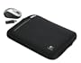 Logitech 10 Zoll Kinetik Notebook Tasche + V220 optische Notebook Maus schnurlos