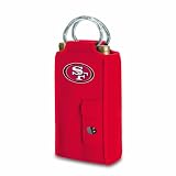 NFL San Francisco 49ers Metro Brunello Insulated Neoprene Two-Bottle Wine Tote with Corkscrew, Red