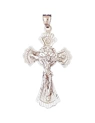 CleverEves 14K White Gold Cross Pendant 7.4 - Gram(s)