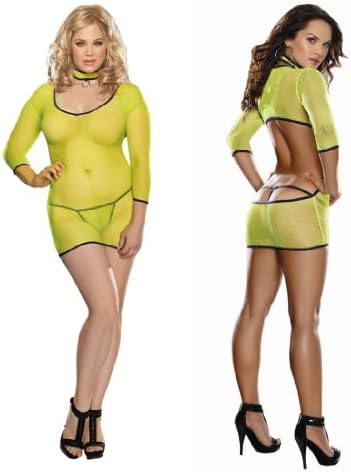 Plus Size Lingerie Mini Dress XL-2X-3X One Size