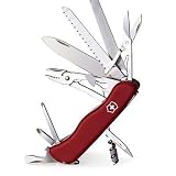 Victorinox Swiss Army Work Champ Pocket Knife (Red)
