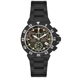 Burett'Men'B4202BBFAsNeoAbyssCollectionBlackChronographDiverWatch