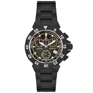 Burett 'Men' B4202BBFA s Neo Abyss Collection Black Chronograph Diver Watch
