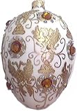 Museum Collection Faberg&Atilde;&copy; Eagle Jewel Egg Glass Ornament-Large