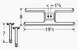 'Burner Asmby, H Twn 1.25 , Ss, 19.5 X 8; Arkla, Chg, Kenmore, Sterling'