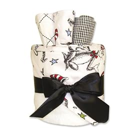 Trend Lab Hooded Towel Gift Cake, Dr Seuss Cat in the Hat PrintTrend Lab Hooded Towel Gift Cake