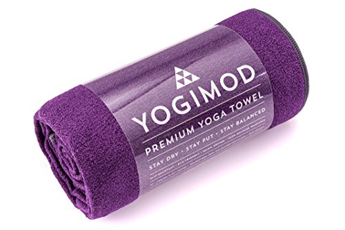 Yogimod Yoga Towel - Non Slip, Highly Absorbent, Extra Long Towel for Hot Yoga, Pilates, Fitness. Protects Your Mat. Made From 100% Microfiber. Machine Washable and Dries Quickly. Money Back Guarantee.