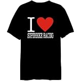I Love Superbike Racing Classic Sports Mens T-shirt (Black, Sizes X-Small – XXX-Large) Picture