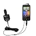 FM Transmitter with integrated Car Charger for the HTC Desire - uses Gomadic TipExchange Technology