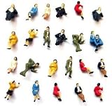 100 pieces all sitting painted figures H0