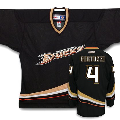 Buy BERTUZZI #4 Anaheim Ducks CCM 550 Series Replica NHL Hockey Jersey (NHLPA Certified Custom Sewn...