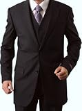 Elegant Mens Two button Three piece Strip Suit 41yvWphJmOL. SL160 Elegant Mens Two button Three piece Strip Suit