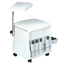 Mobiler Manik�rtisch und -hocker mit Handablage