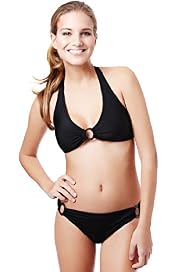 Halterneck Ring Bikini Top