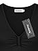 Ninedaily Women Short Sleeve Tunic Fitted Casual V Neck Front Pleated Tops