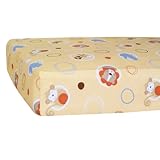 Sumersault Peek-A-Boo Crib Sheet, Earth Tones