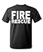 FIRE RESCUE - HI VIS REFLECTIVE - duty - Mens Cotton T-Shirt