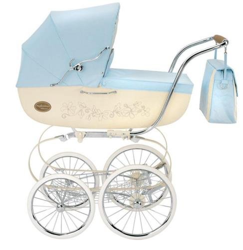 Inglesina Classica Bassinet with Diaper Bag for Classica Stroller Frame, Azzurro