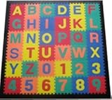 Alphabet and Numbers Interlocking Foam Puzzle Mat