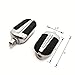 HTTMT Style 103- Chrome Foot Pegs Compatible with 1984-2017 Harley Softail Slim FLS/Softail Slim S FLSS/Heritage Softail Classic FLSTC/Fat Boy FLSTF