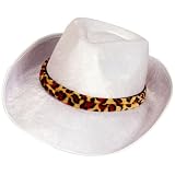 White Velvet Fedora Hat