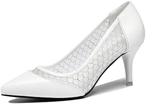 Fanshionable Dunhu Women's Net Patent PU Highheels