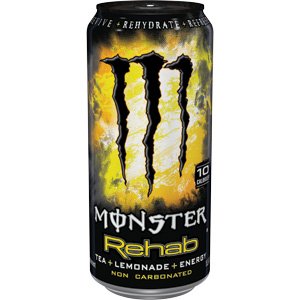 16 Pack - Monster Rehab - Tea + Lemonade + Energy - 15.5oz.
