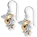 Dolphin Tutone Sterling Silver Earrings