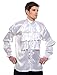 Frilly Ruffled Seinfeld Pirate Costume Shirt (XL) White