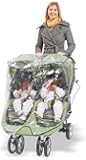 Comfy Baby! Universal Double Jogging Stroller Waterproof Rain Cover/Wind Shield