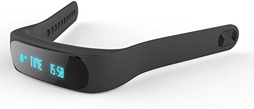 MINS E02 Smart Bracelet Bluetooth 4.0 Healthy Tracker Wrist Watch Waterproof IP57 Stopwatch Anti-lost Warning Passometer Sync Smart Bracelet Sports Fitness Tracker Smart Wristband Water Resistant Tracker Bracelet Sleep Monitoring Smart Watch (Black)