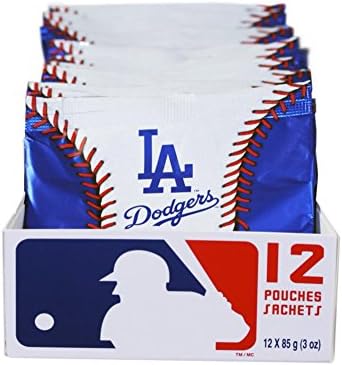 LA Dodgers Chewy Sour Strawberry Fruit Candy Laces - 12 Pack, 3 oz.