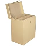 Cream Color Champagne Flue in Faux Leather by The Storage Store