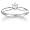 14k White Gold Round Solitaire Diamond Engagement Ring (1/4 ct, H-I Color, SI2-I1 Clarity), Size 5
