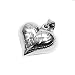 Silver Cubic Zirconia Locket Pendants, Size: 28mm