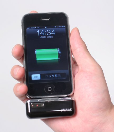 Cover image : プロテック iWALK モバイルバッテリー for iPhone&iPod PIB-800BK ブラック 【iPhone 3G,3GS,4/iPod nano 5G】