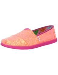 Skechers Kids 85003L Bobs World Slip On,Neon Orange,13 M US Little Kid