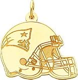 14K Gold NFL New England Patriots Football Helmet Charm