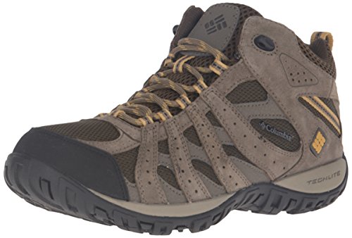 Columbia Men's Redmond Mid Waterproof Hiking Shoe, Cordovan/Dark, 14 M US