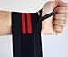 Jack's Fitness Wrist Wraps, Red on Black