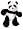 Webkinz Black And White Panda Plush