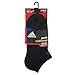 adidas Boys Cushion No Show Socks (Pack of 3), Black/Bold Blue - Light Onix - Semi Solar Yellow, Large
