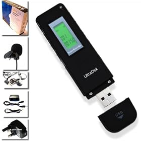UltraDisk DVR7 2GB MP3 Digital Voice Recorder Player Radio