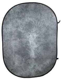 Ardinbir Photo Studio 5' x 7' 150x200cm Portable Pop up Patterned Gray Background Backdrop Panel Screen