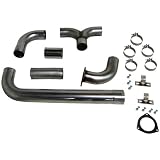 MBRP S8006409 SMOKERS T409 Stainless Steel Down Pipe Back Single Side Exhaust System by Mbrp